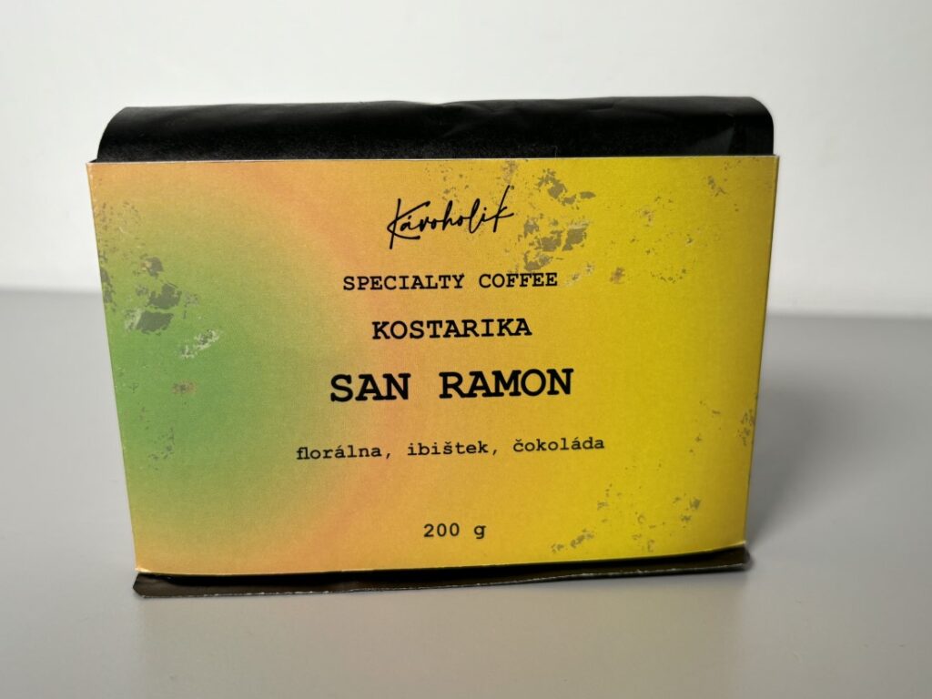 Kávoholik Kostarika San Ramon – obal zepředu