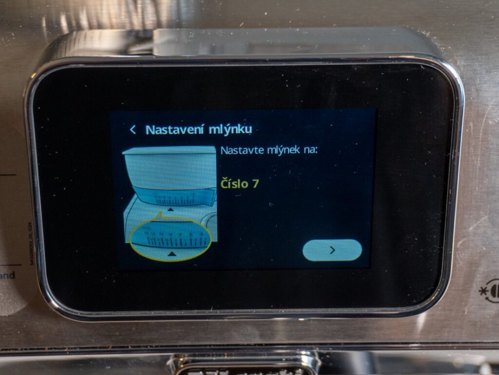DeLonghi La Specialista Touch - Bean Adapt - nastavení mlýnku