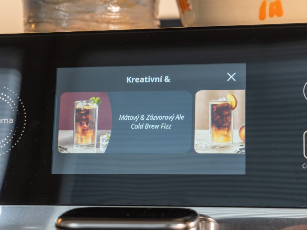 DeLonghi Eletta Ultra - ponúkané nápoje