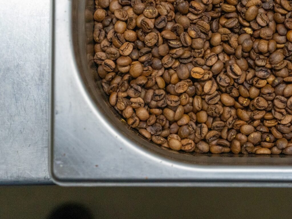 pražená káva – detail