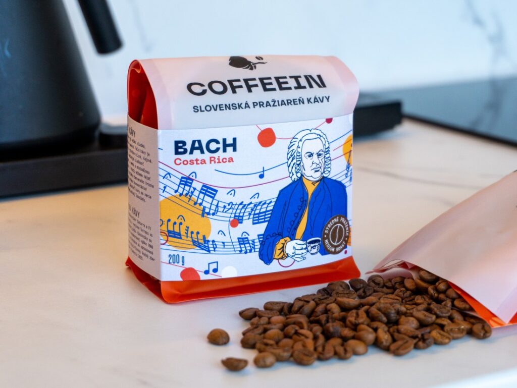 COFFEEIN Costa Rica Canet Bach – střední pražení – obal a zrno