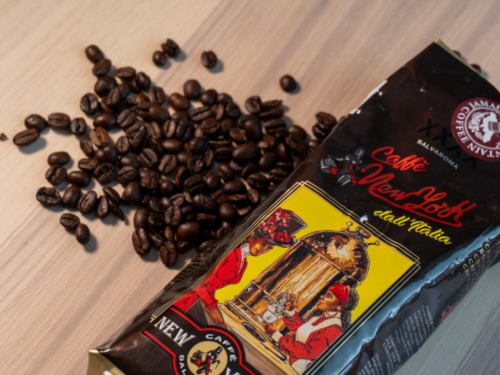 Caffé New York XXXX – obal a zrno