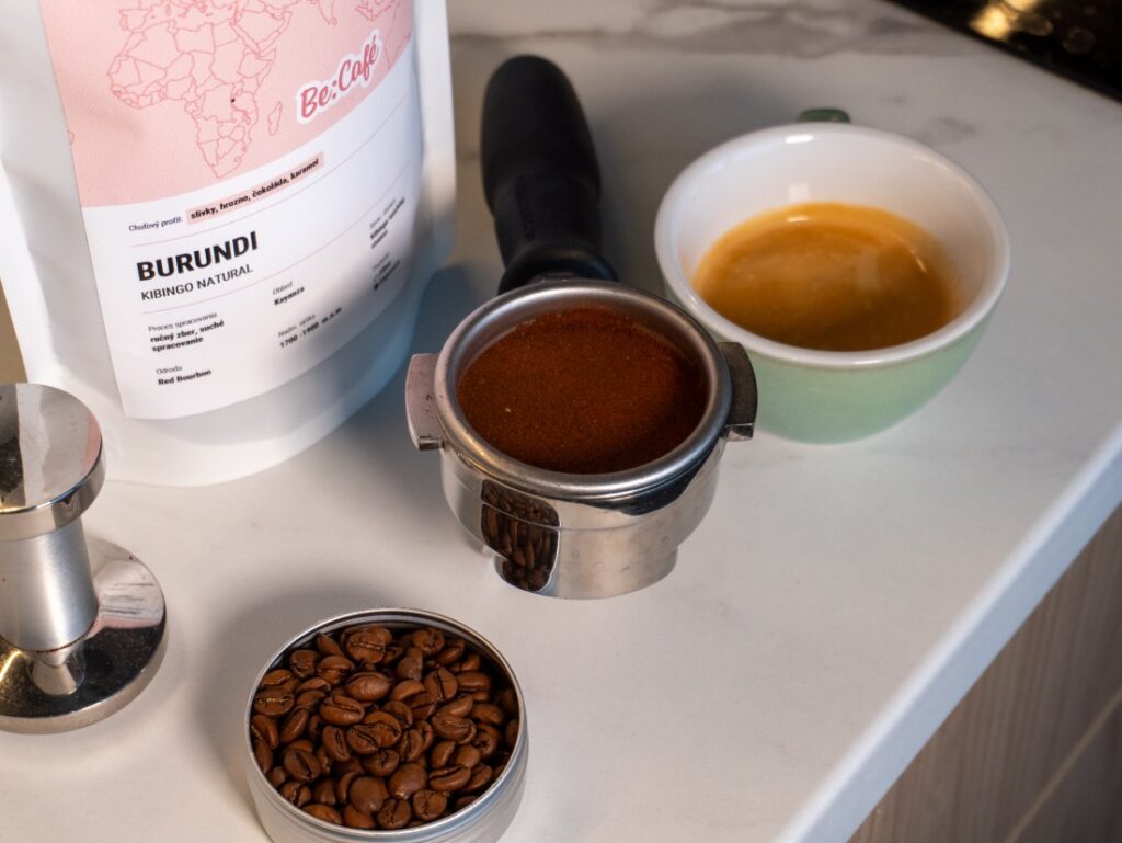 Burundi Kibingo od BeCafé – verze na espresso