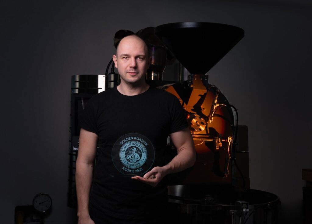 Peter Szabó jako vítěz Slovak Roasting Masters