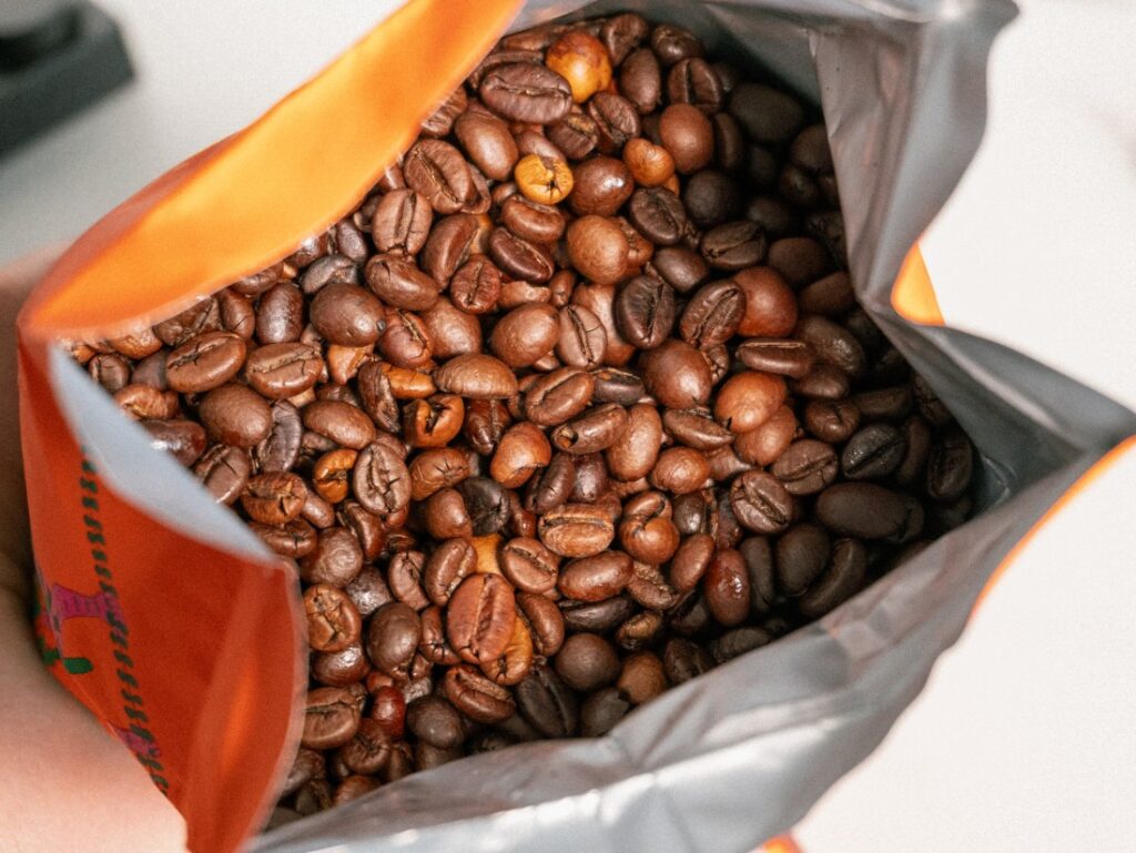 Eduscho Caffè Crema - otevření obalu