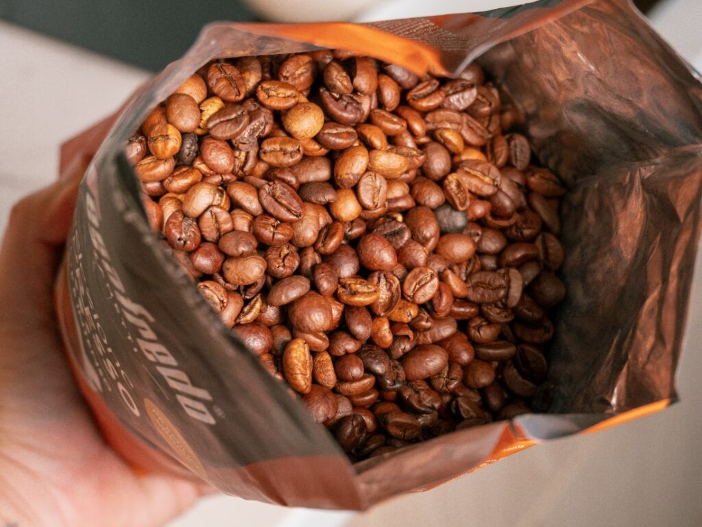 Segafredo Selezione Espresso - pohled dovnitř obalu