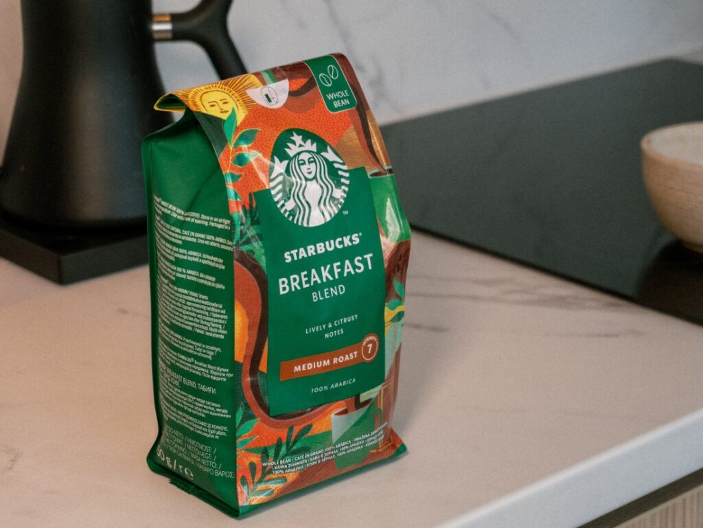 recenze Starbucks Breakfast Blend - obal