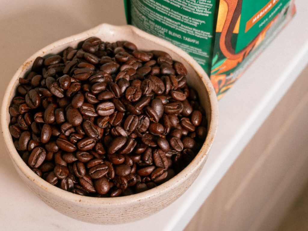 recenze Starbucks Breakfast Blend - zrna - detail